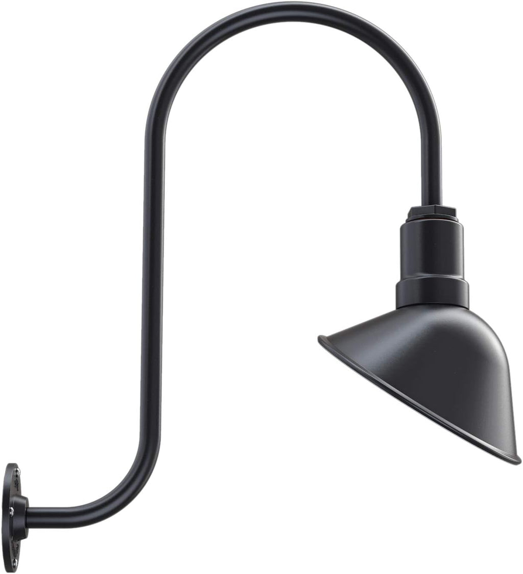Galvanized Exterior 9 inch Dome 11 inch Gooseneck Store Sign Light H109