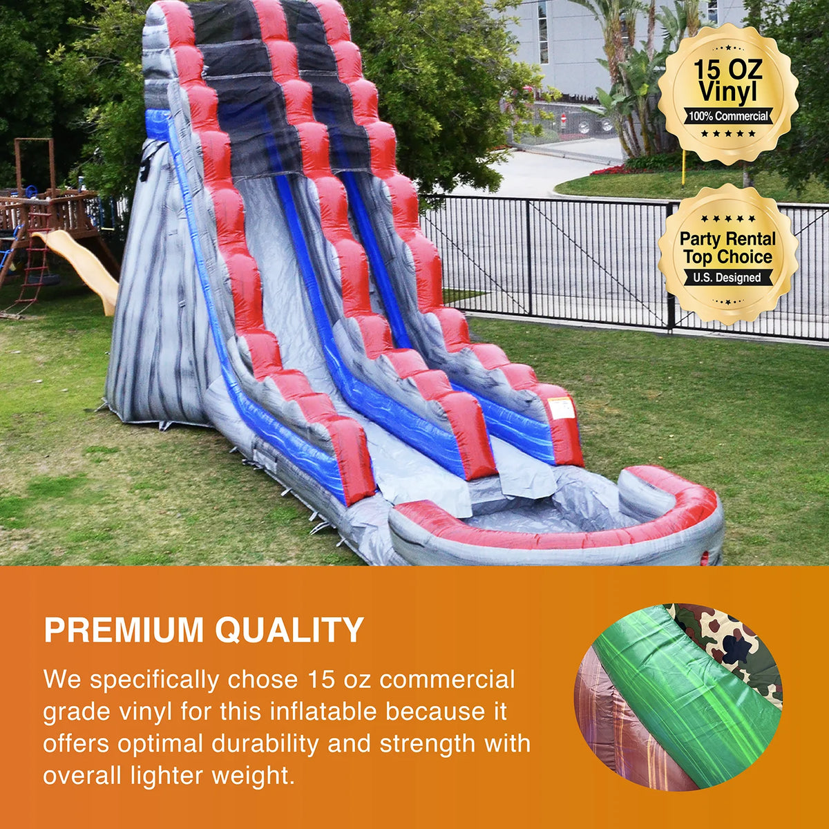 Inflatable Water Slide with Splash Pool J252193