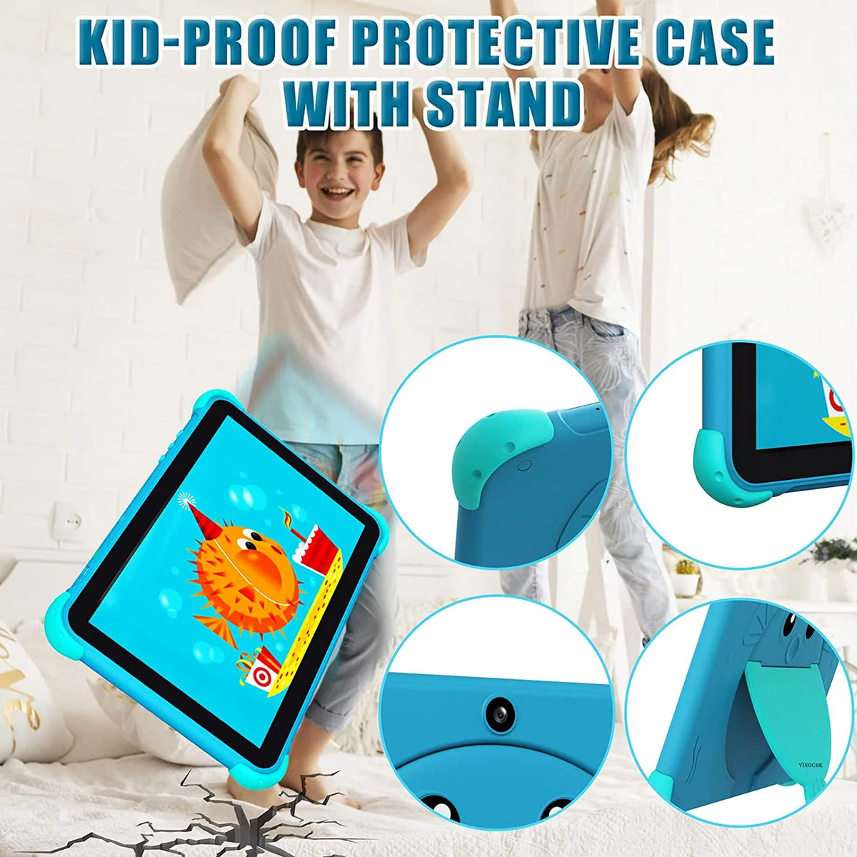 10.1 inch Kids Tablet with Dual Camera 2GB 32GB Blue T548