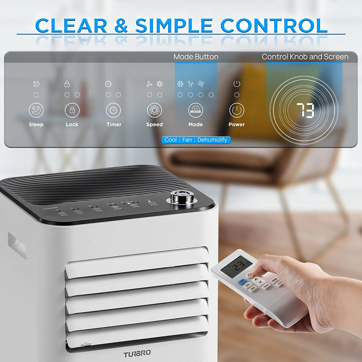 10,000 BTU Portable Air Conditioner, Dehumidifier and Fan F81146