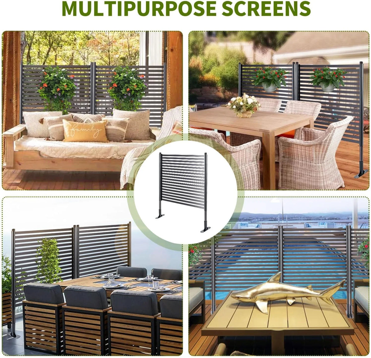 3FT x 4FT Outdoor Privacy Screen with UV & Rust Resistant Coating V530154