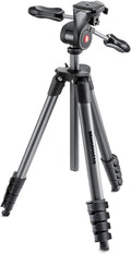 Compact Light Aluminum 4-Section Tripod Kit with Ball Head, Black, Pack of 2 M58149
