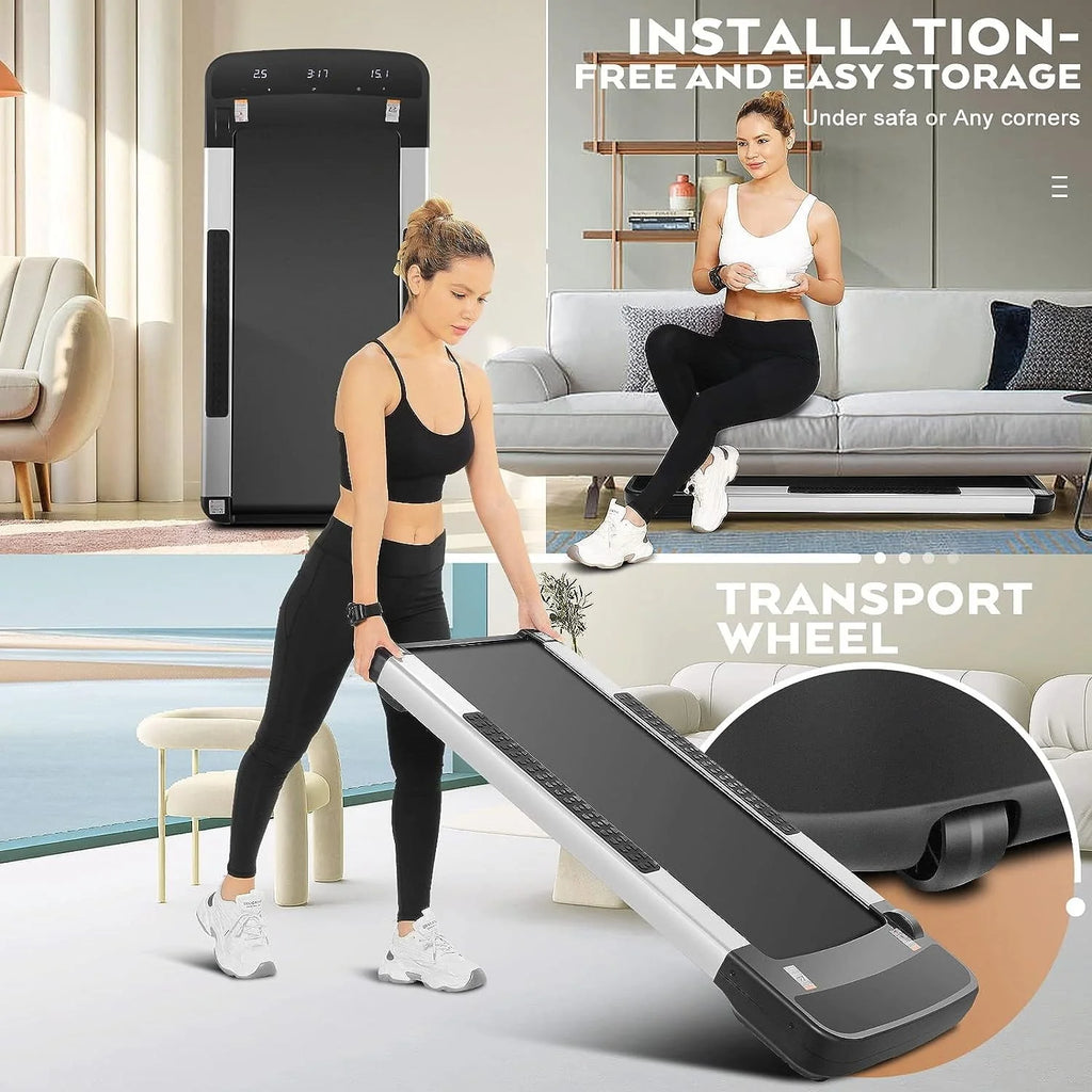 Black Under Desk Treadmill with Remote Control V557095