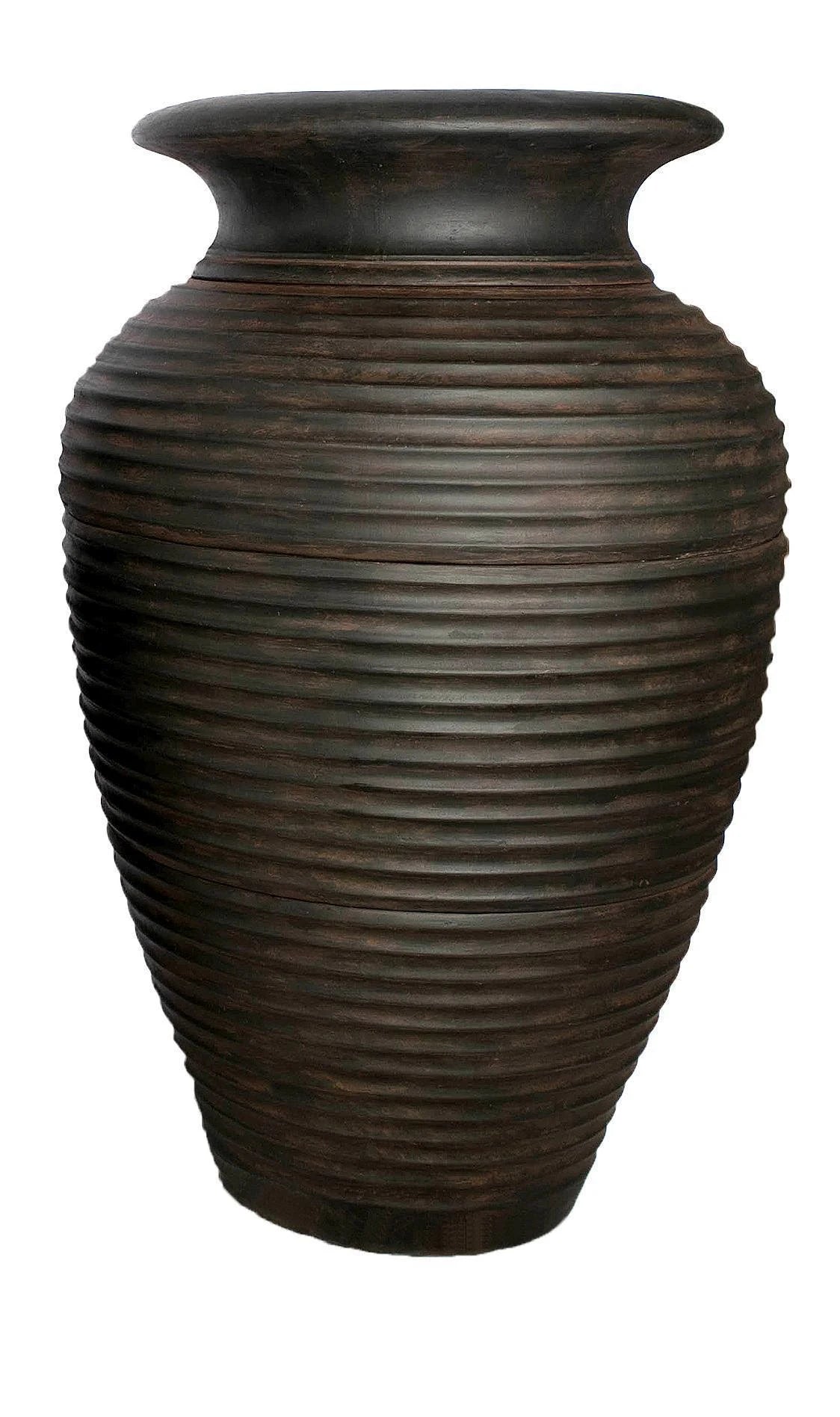 Large Rippled Urn Z63220