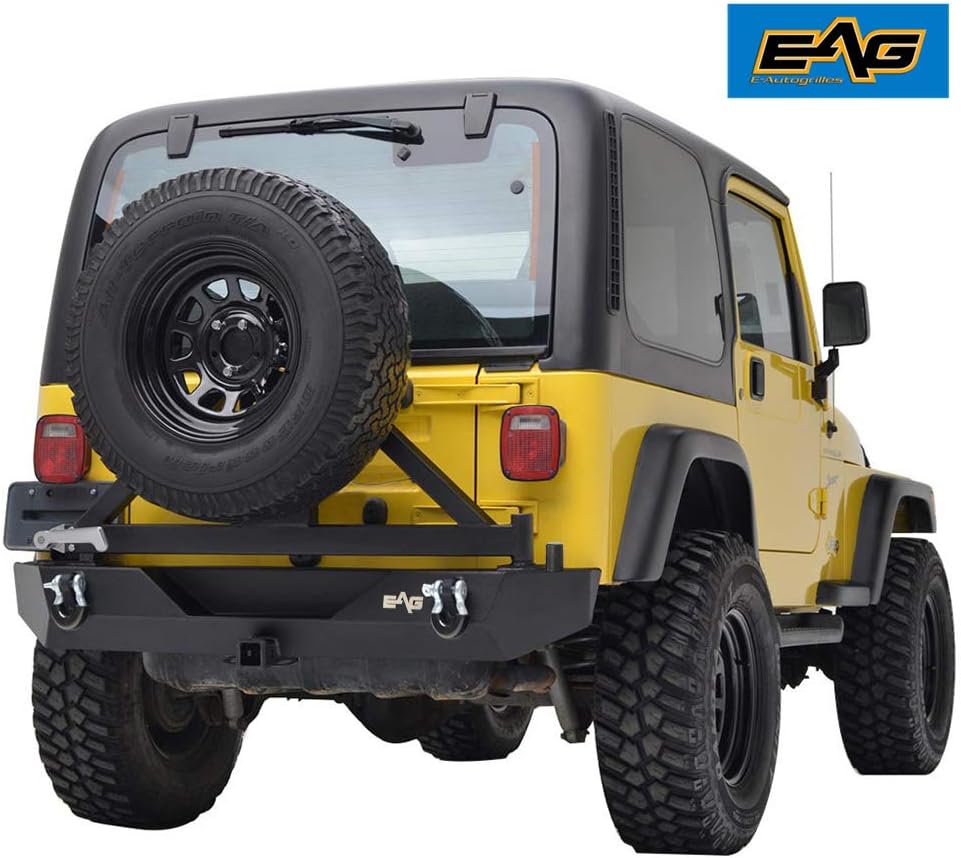 Steel Rear Bumper with Tire Carrier B6544