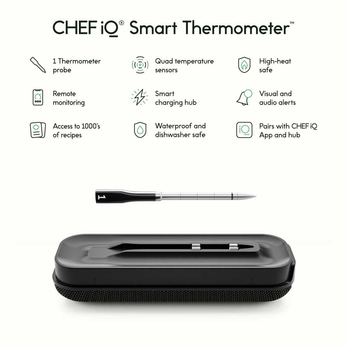 Wireless Meat Thermometer with Smart Hub Y4494