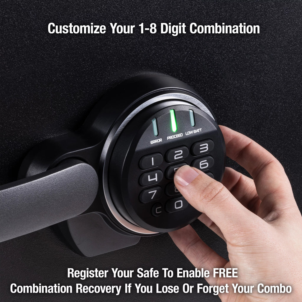 Water and Fire-Resistant Safe with Digital Keypad Lock, 2.0 cu. ft. T638