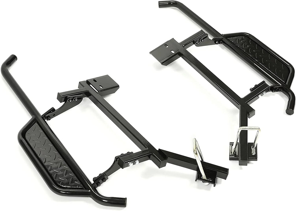 Black Steel Nerf Bars Step Down Kit O821