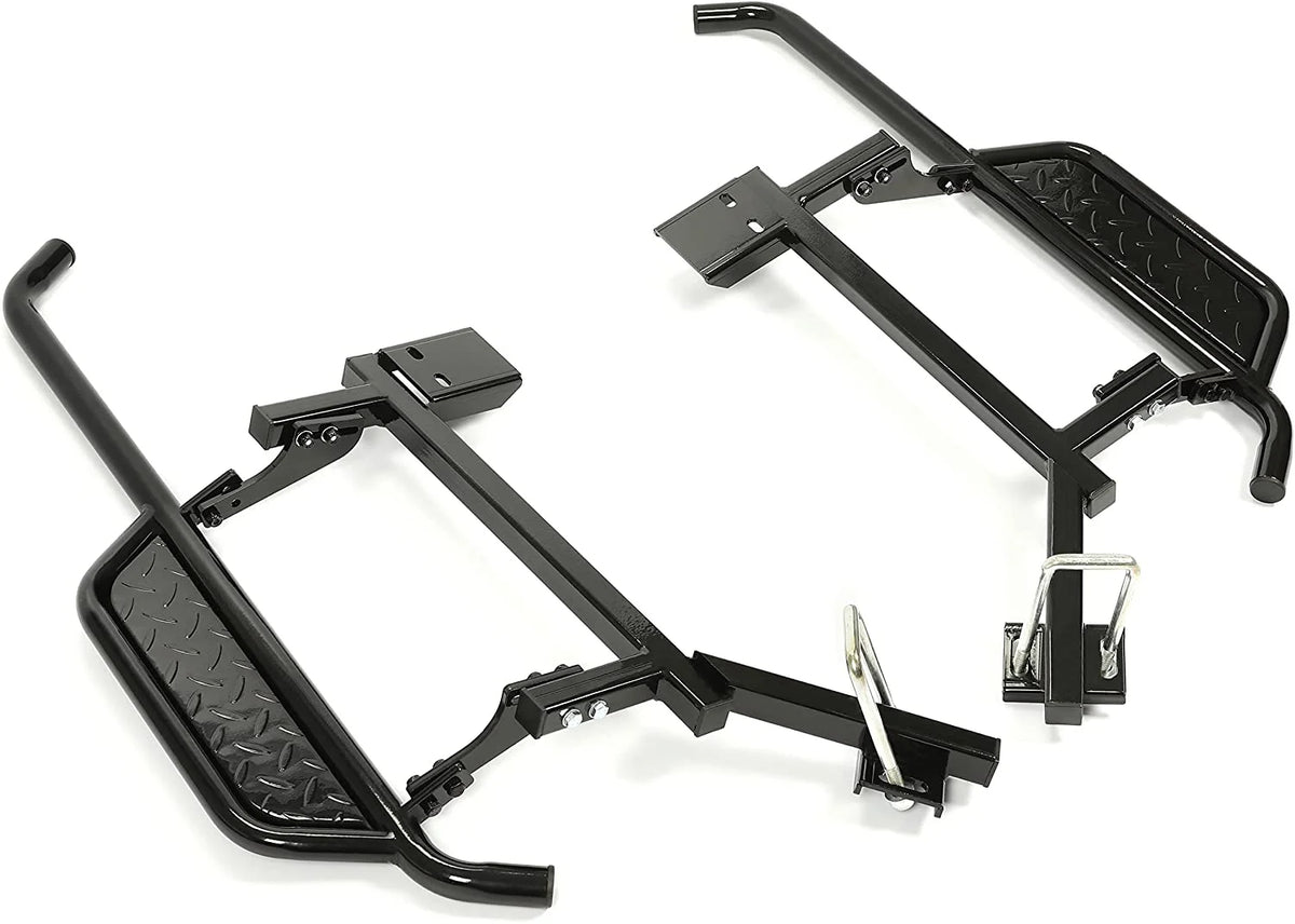 Black Steel Nerf Bars Step Down Kit O821