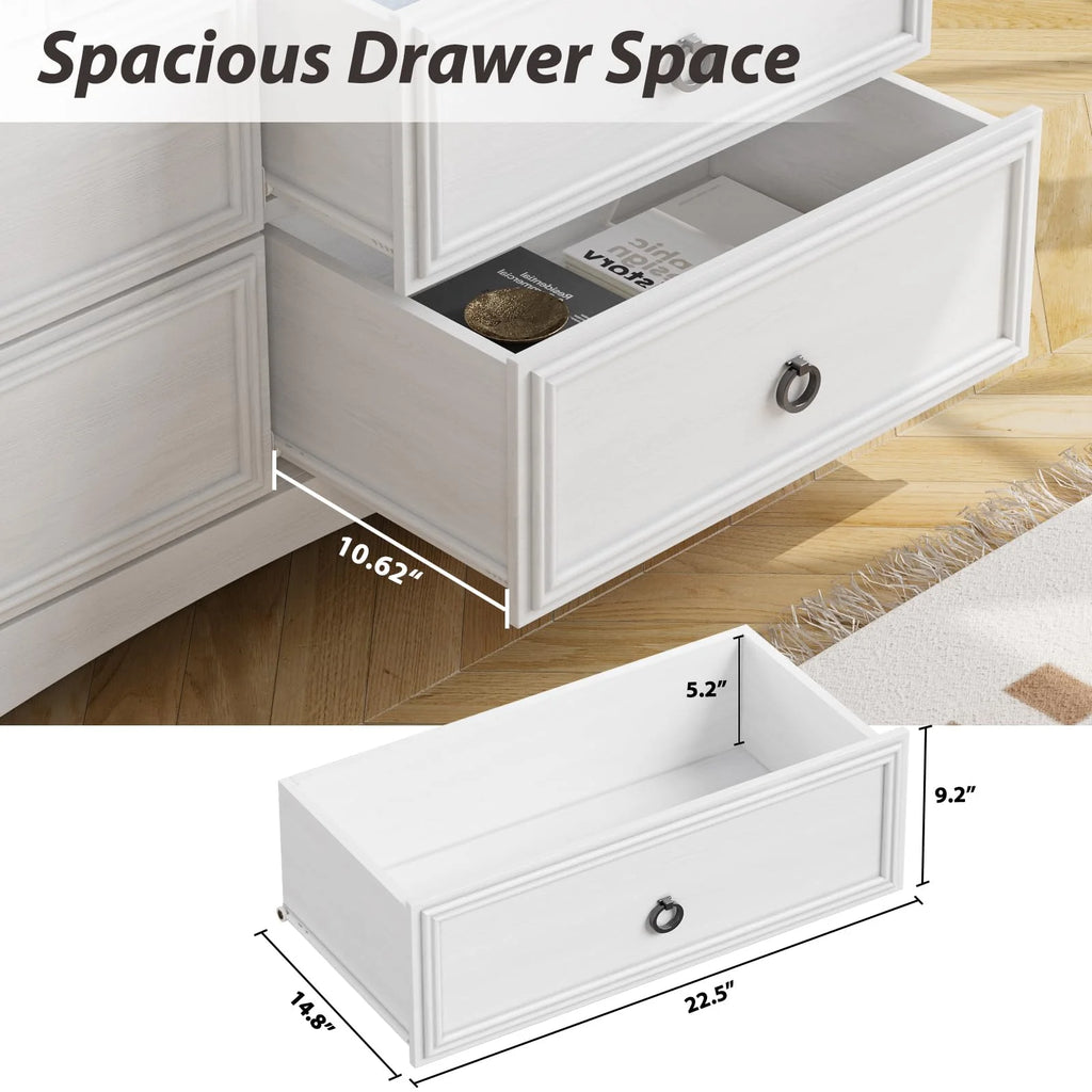7 Drawer Gray Dresser M395