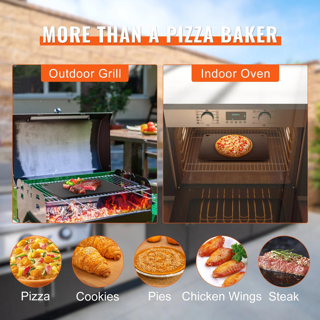 16"x14.5" Pre-Seasoned Carbon Steel Pizza Baking Sheet G23553