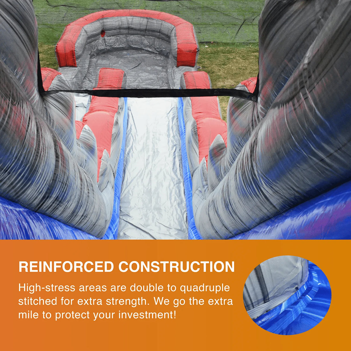 Inflatable Water Slide with Splash Pool J252193