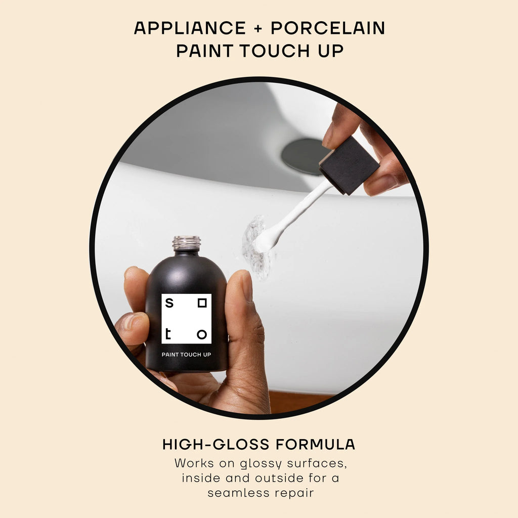 Porcelain Paint Touch Up, High-Gloss, 1.5 Ounces, Set of 3, Greys & Black I70165