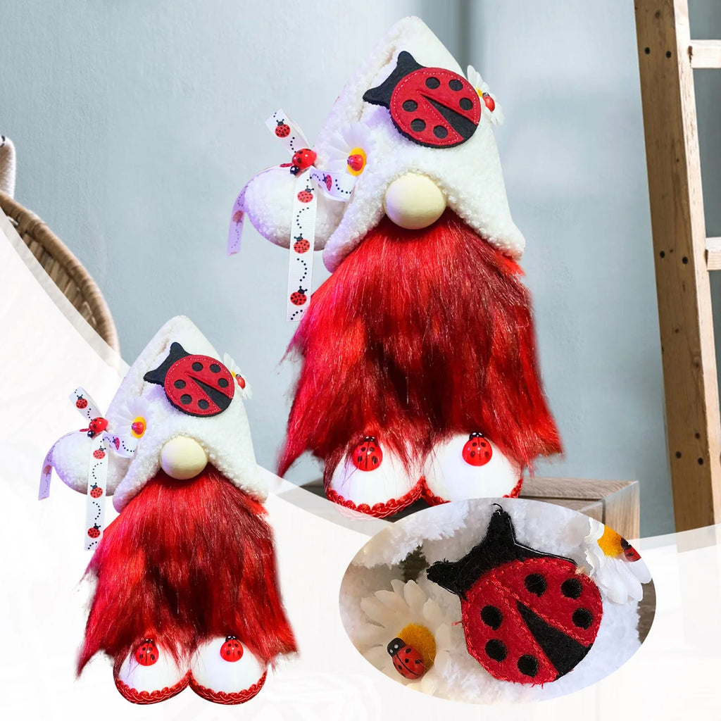 Ladybugs Daisy Forest Elf Doll Ornament F5163