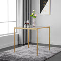 Tempered Glass and Metal Dining Table A931769