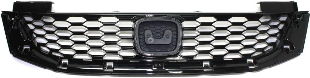 Painted Black Plastic Grille Assembly for Honda Accord Coupe 2013 2014 2015 T2895