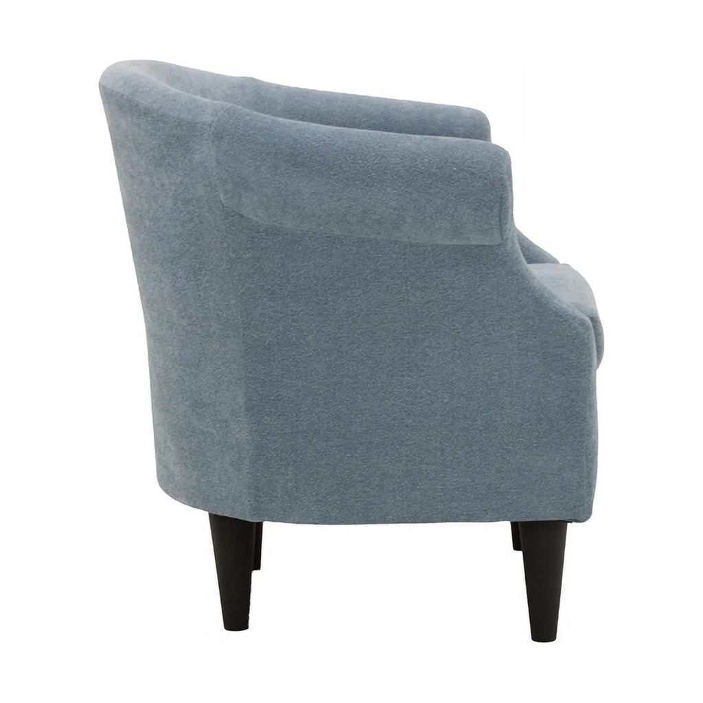 Light Blue Polyester Fabric Chair E250