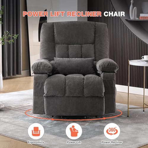 Power Lift Recliner Chair with Vibration Massage and Lumbar Heating U179219