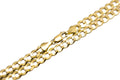 14k Solid Yellow Gold Cuban Link Chain Necklace 22" V900263