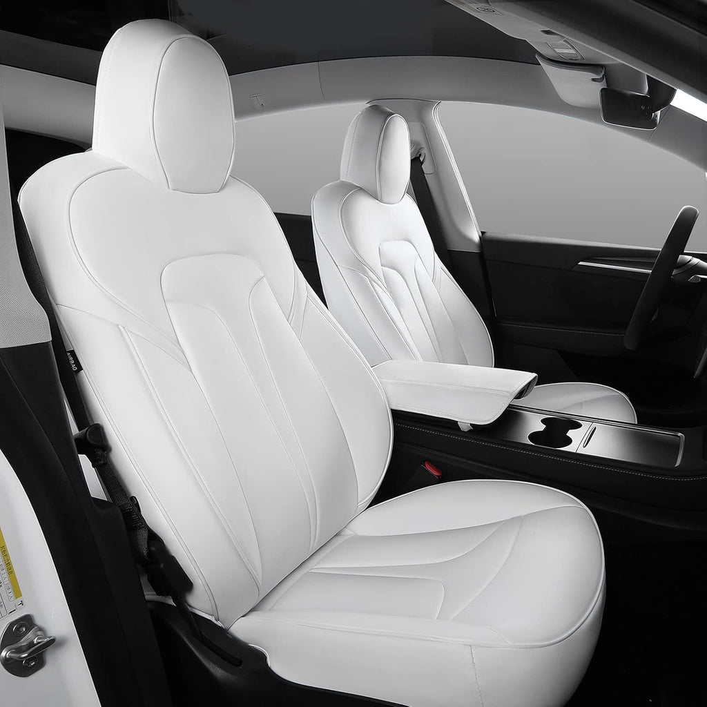 Red PU Leather Car Seat Cover for Tesla Model Y 2020 2021 Y304820
