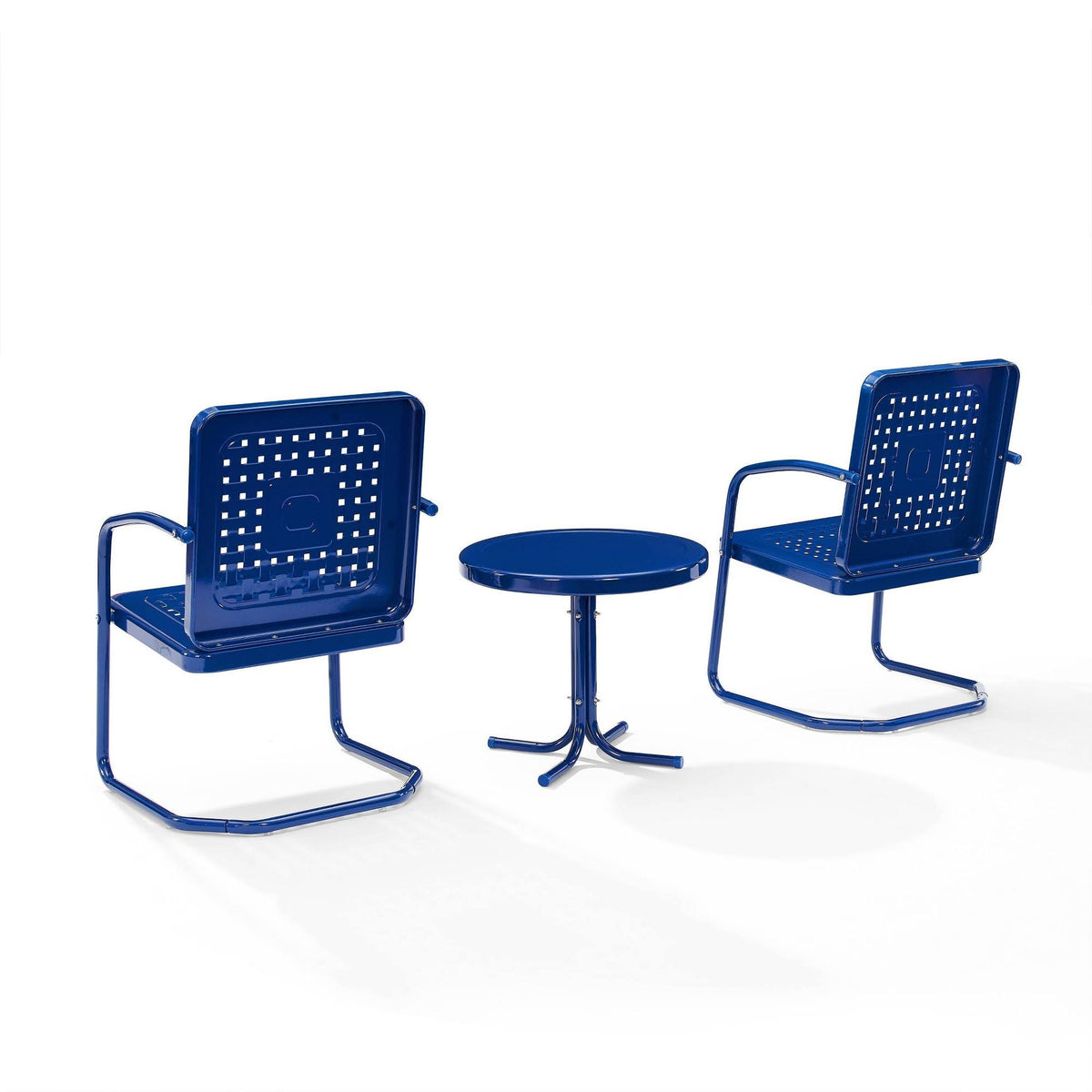Navy 3-Piece Metal Patio Conversation Set R948840