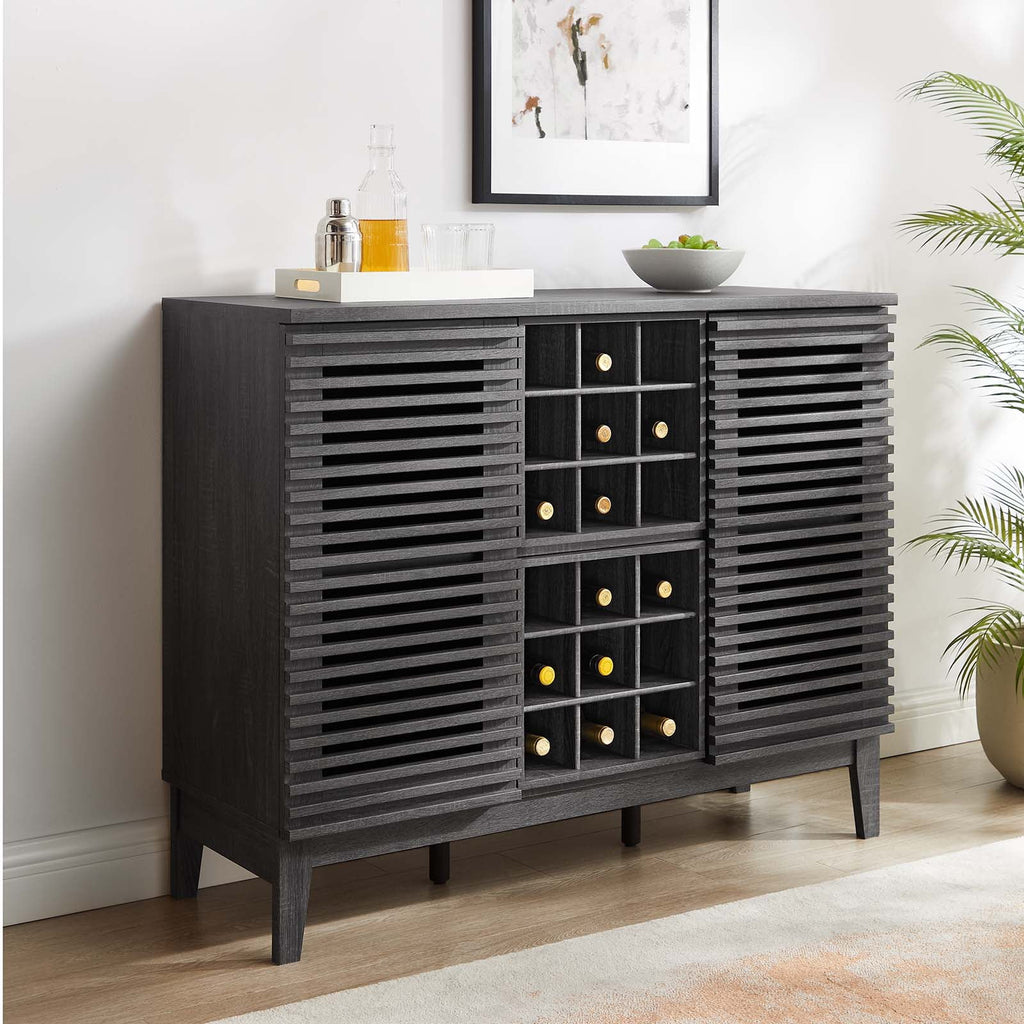 Charcoal Bar Cabinet H24149