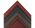 Red-Black Carpeted Entry Mat 3 x 5 Vinyl Backing X698