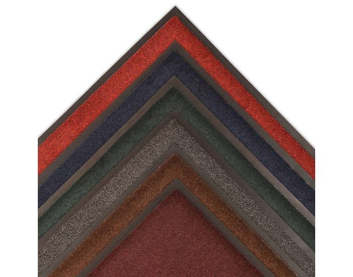Red-Black Carpeted Entry Mat 3 x 5 Vinyl Backing X698