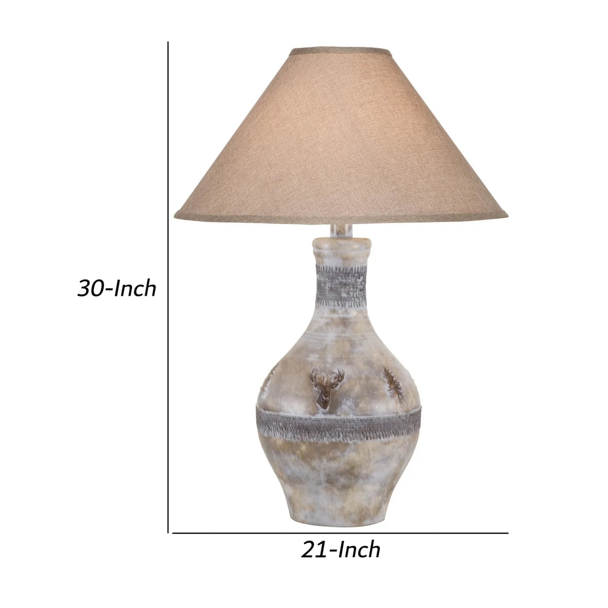30 Inch Table Lamp with Empire Shade P436189