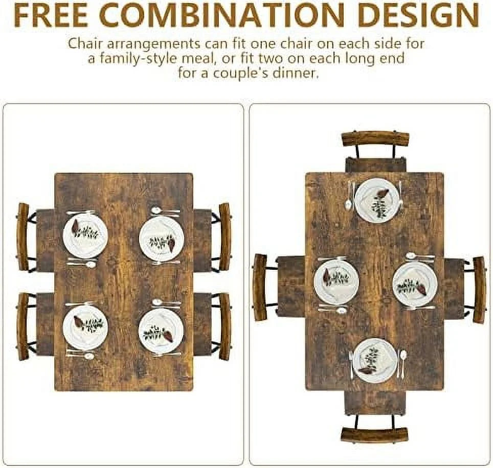 3 Piece Metal and Wood Table and Stools Set I5792