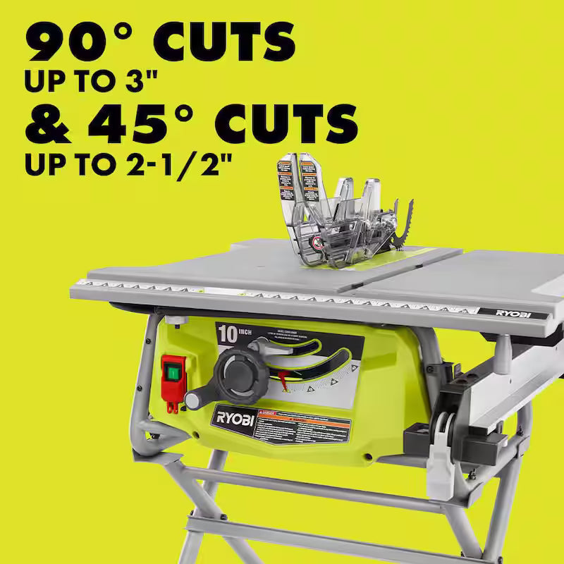 15 Amp 10 in. Compact Portable Table Saw with Folding Stand S201