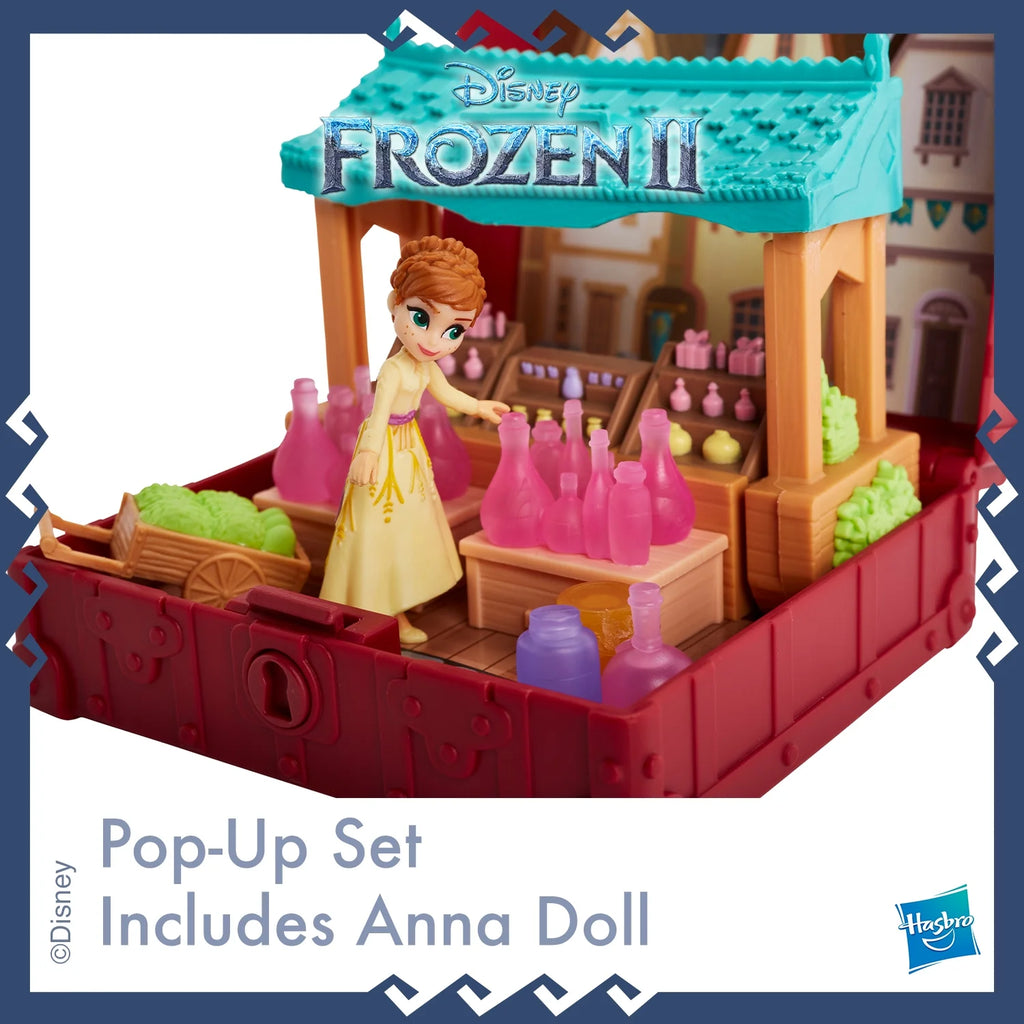 Frozen 2 Portable Pop-up Village Playset with Anna Doll M560356