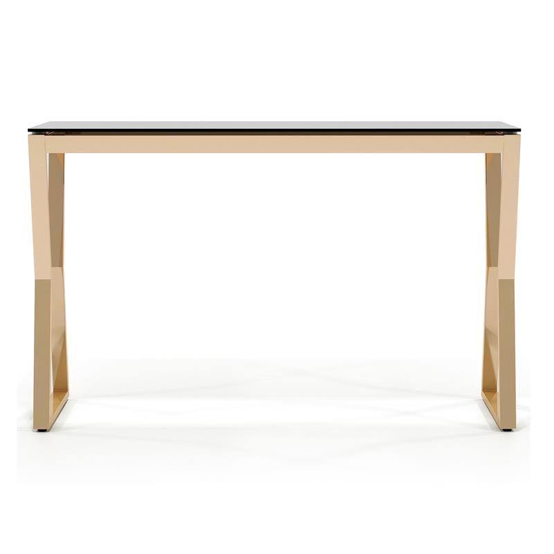 Black Glass Top Console Table H861509