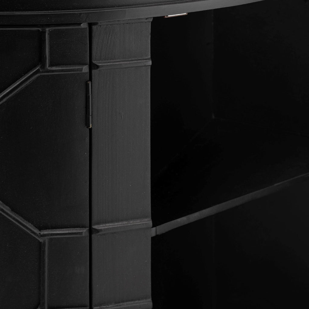 Black Wood Cabinet U553273