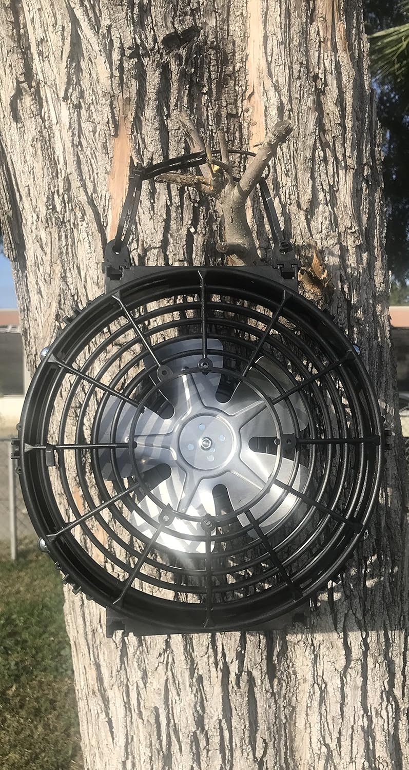 50-Watt 12 Plastic Fan with 10 Metal Blade Solar Fan U14946