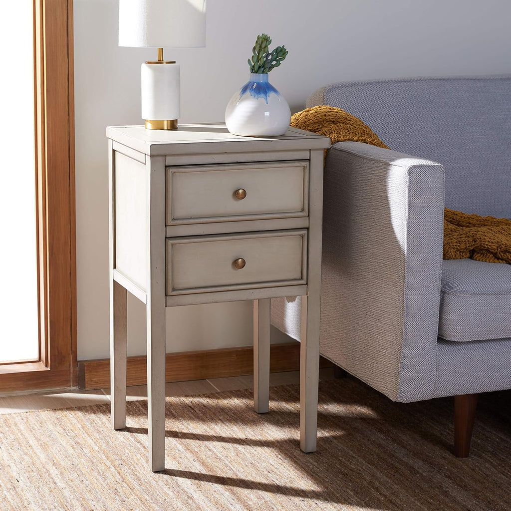 French Grey End Table Y3319