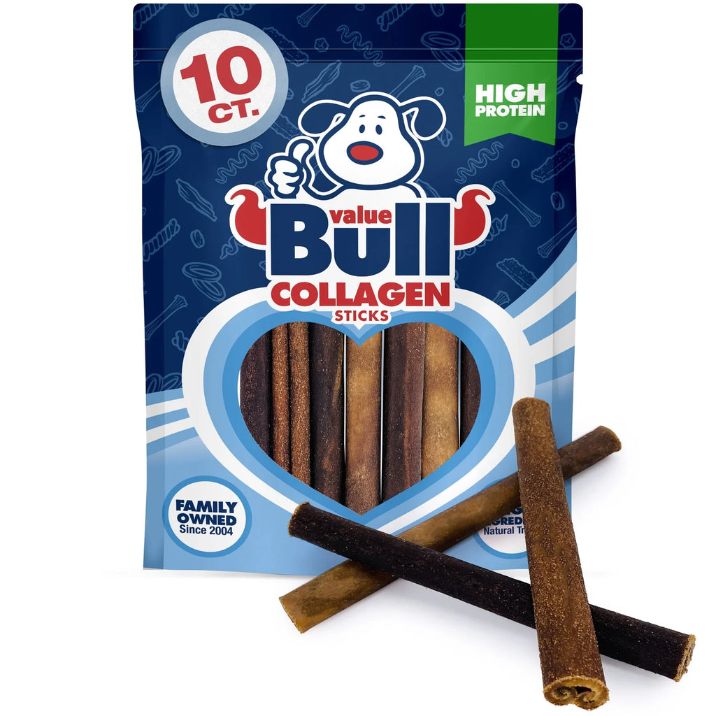 Collagen Sticks Beef Dog Chews Medium 6 Inch 10 Count H213868