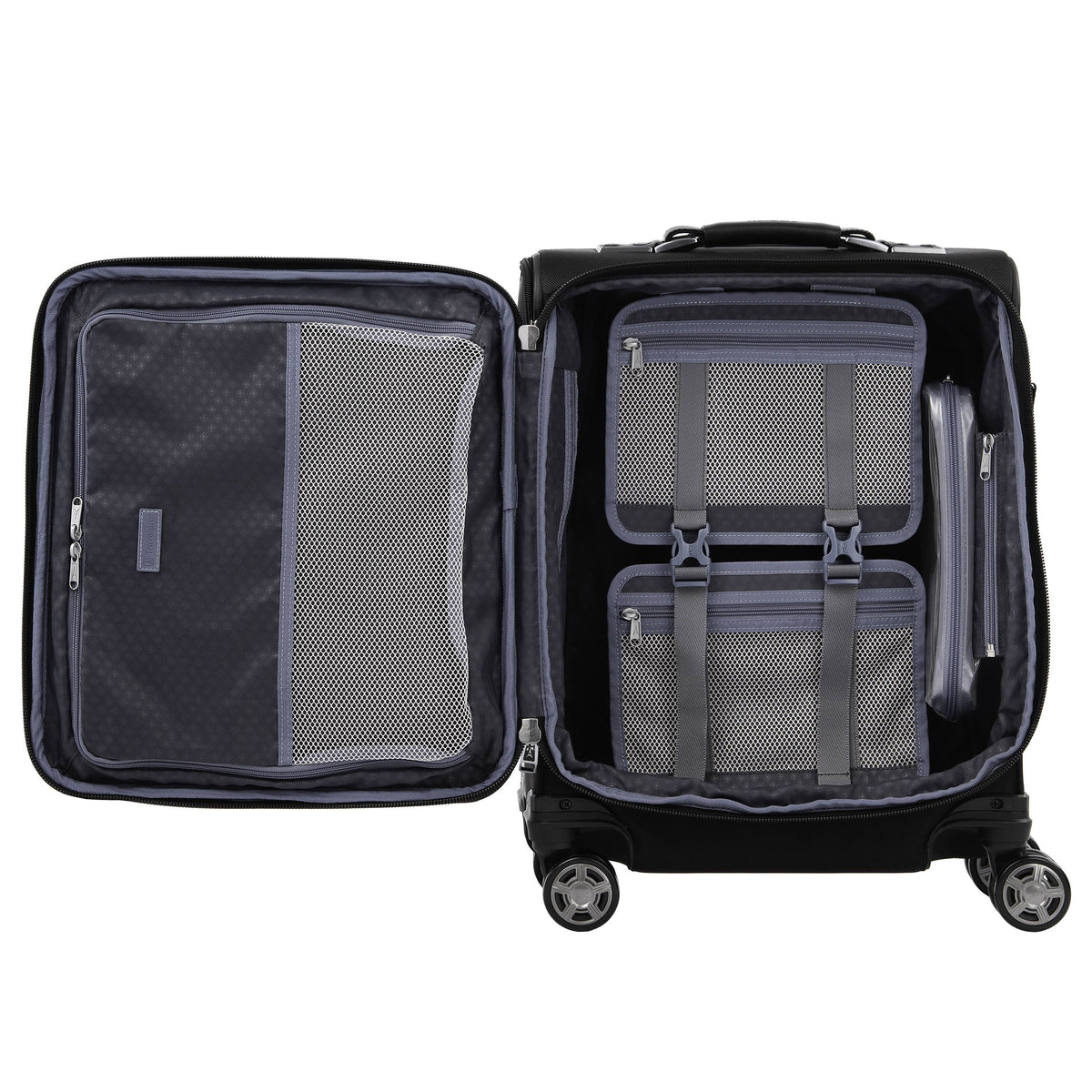 Shadow Black Expandable Carry On Spinner G911006