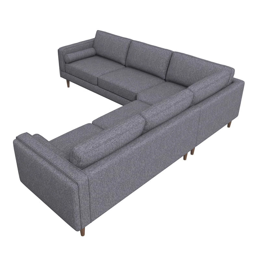 Dark Gray Fabric Corner Sofa S260