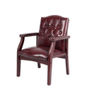 Burgundy Traditional Guest Chair Q43568