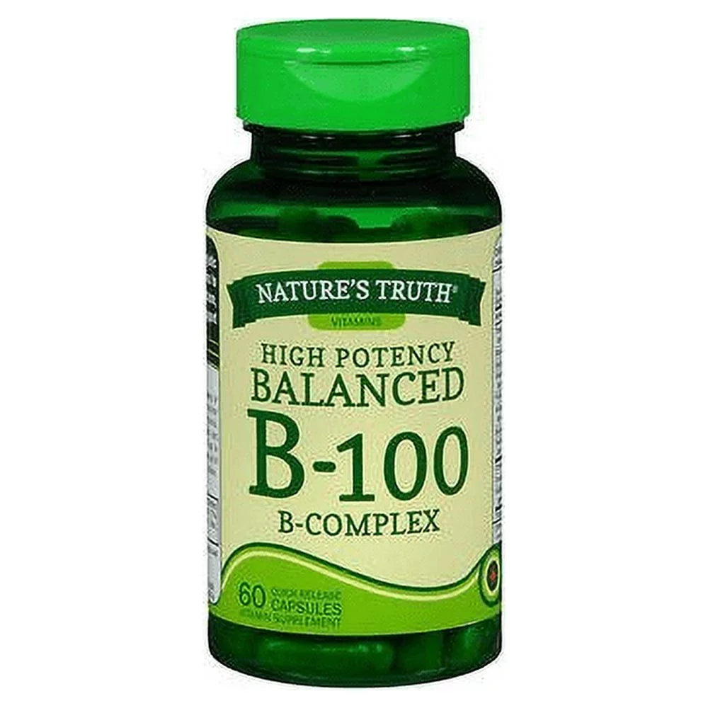 B-100 B-Complex Quick Release Capsules 60 ct Pack of 6 Q9425