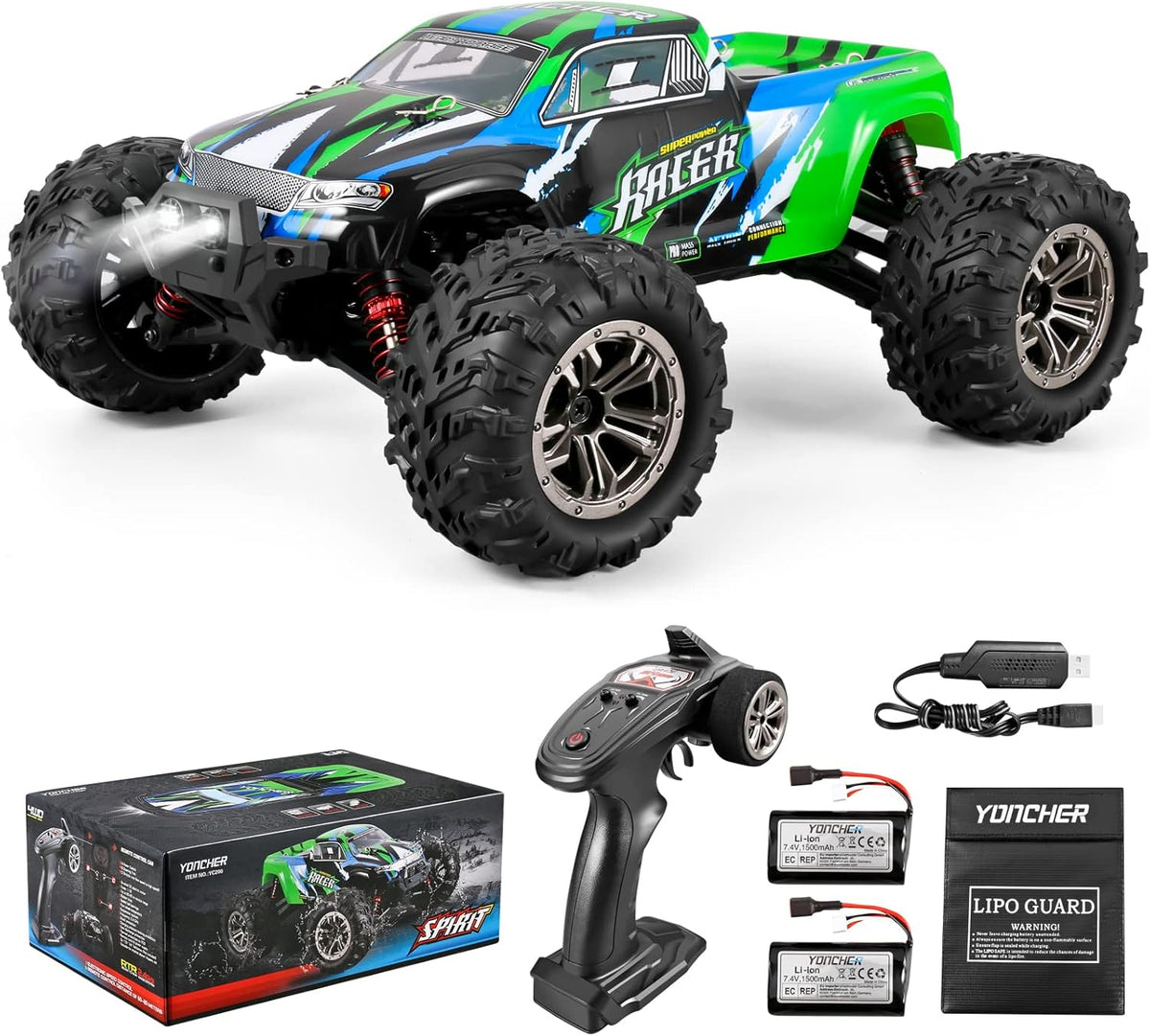 RC Cars 4WD Offroad Waterproof with 2 Batteries S392844