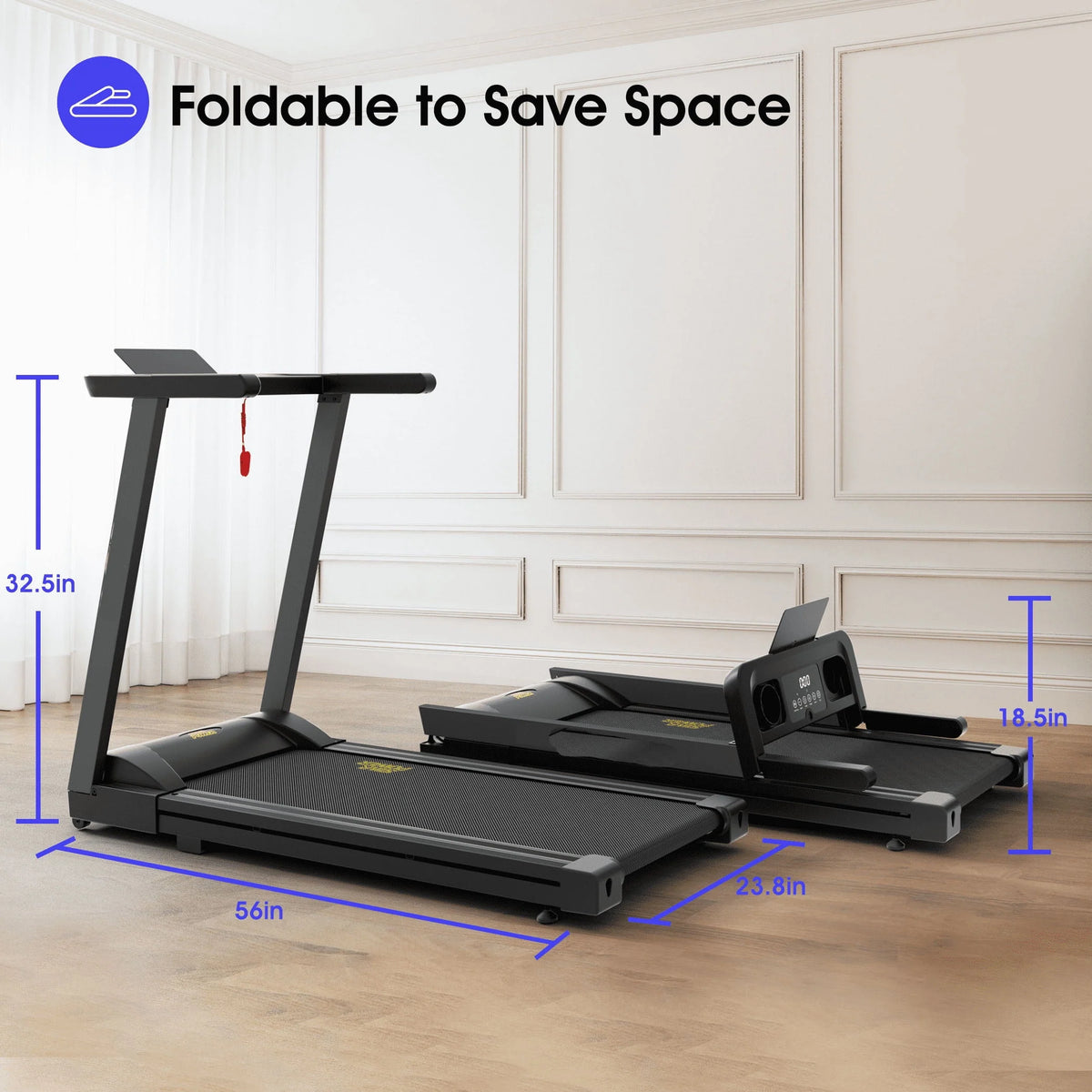 2.5HP Folding Treadmill K11707