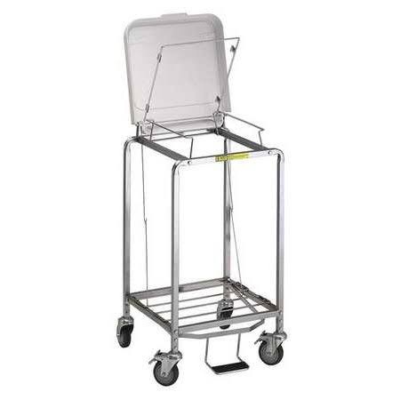 Gray Laundry Hamper Cart, 3.5 Cu ft O34150