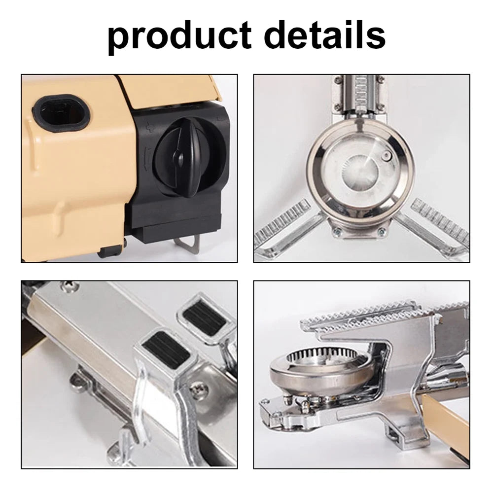 Portable Folding Butane Camping Stove 2600W with Electronic Ignition Carrying Bag Y999
