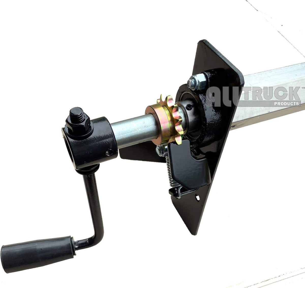 Dump Truck and Trailer Tarp Kit Manual Pull Hand Crank Octagon Axle with Mesh Tarp E412584
