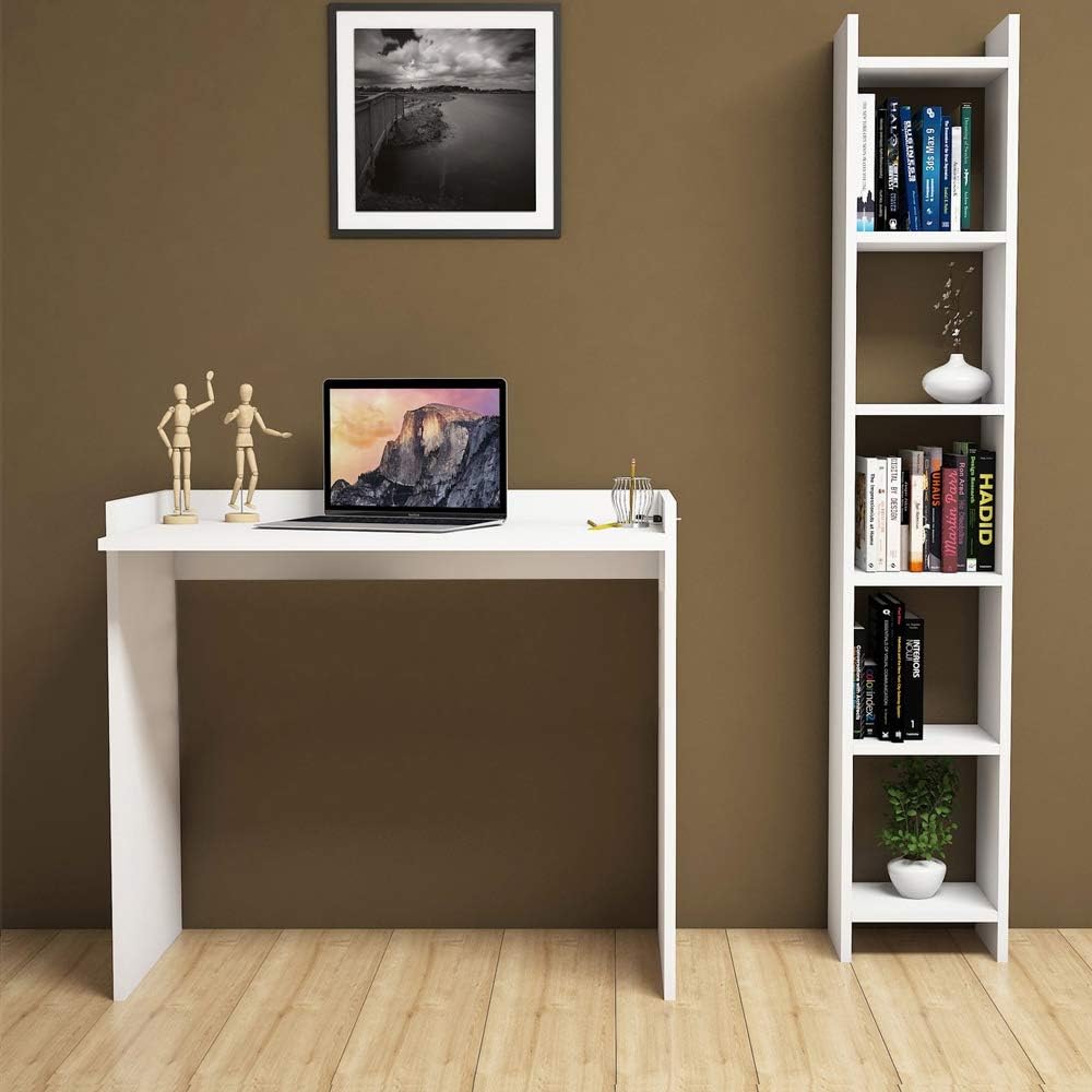 White Solid Wood Writing Desk (56 Length) T32092