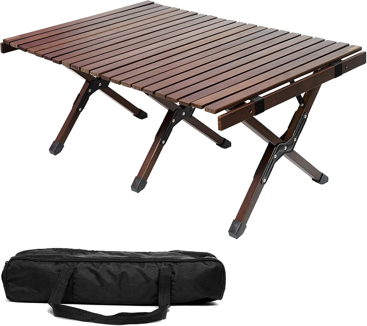 Portable Folding Wooden Camping Table with Carry Bag N231