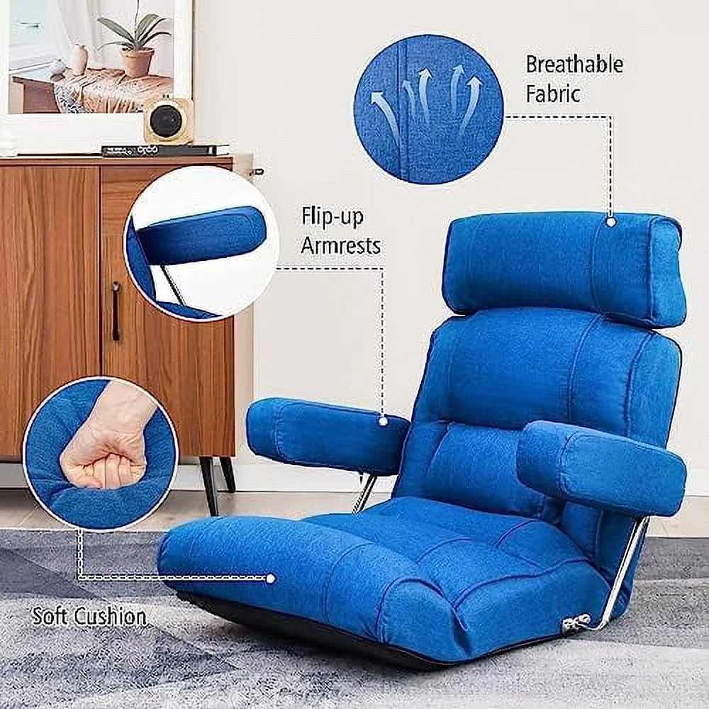 Adjustable Folding Sofa Chair with Backrest Armrest C66664