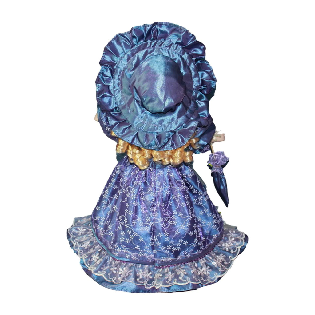 Violet Porcelain Dollhouse Lady with Dress Q50333